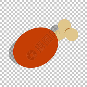 油腻透明背景矢量图解上的ham等量图示3d插画
