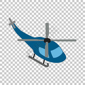 透明背景矢量图解上透明的背景矢量图示上的3d直升机等量图示图片