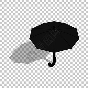 黑色的伞图片