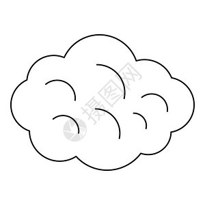 夏季云点图标用于网络的夏季云矢图标大纲插夏季云点标大纲样式图片