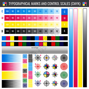 颜色校准印刷标记图片