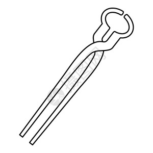 矢量简笔画包包钳子简笔画卡通矢量插画插画