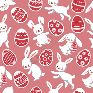 快乐的东方矢量与可爱的卡通兔快乐的东方模式兔子或插图快乐的东方矢量与可爱的卡通兔子图片