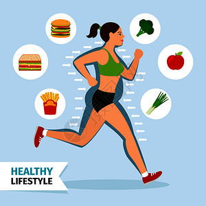 女饮食健康品和体重减概念健康生活方式图片