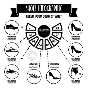 用于网页的鞋印矢量海报概念的简单插图鞋印概念简单风格图片