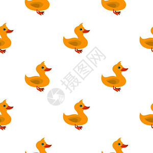 甘蔗野鸭用于web矢量图解的鸭形模式无缝平板样duck模式平板插画