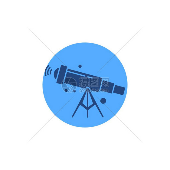 天文学望远镜图标图片