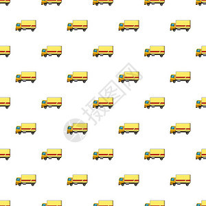 卡车模式卡通风格矢量图图片