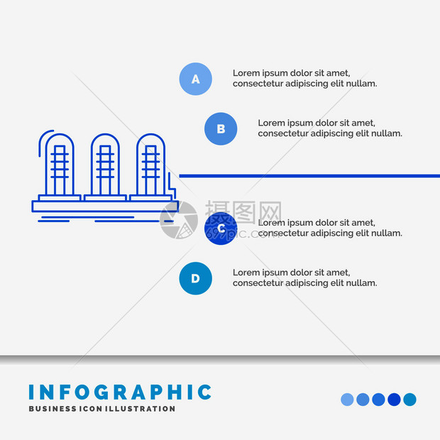 用于网站和演示文稿的放大器模拟灯声音管式信息图模板图片