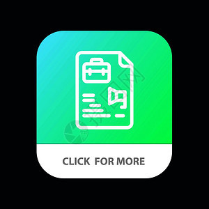 文件档工作袋式移动应用程序按钮以及机器人和ios线版图片