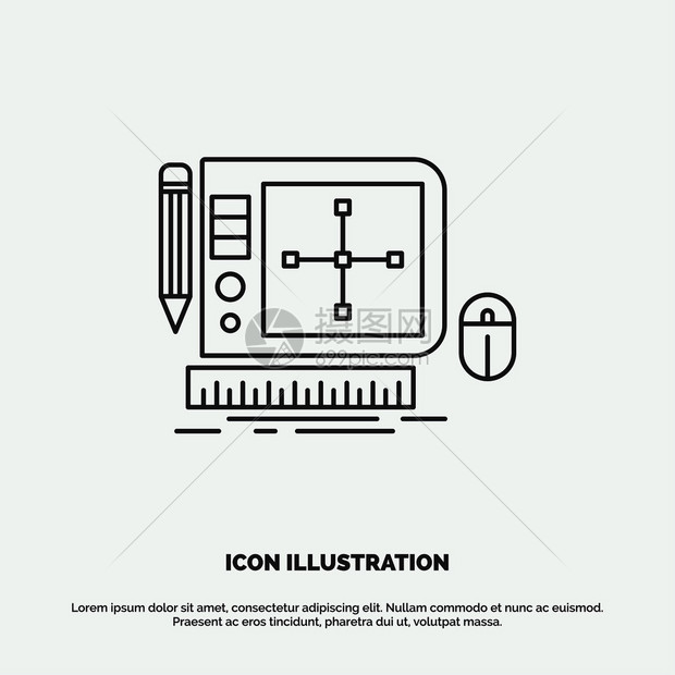 用于ui和x网站或移动应用程序的线矢灰符号网站或移动应用程序矢量eps10抽象模板背景图片