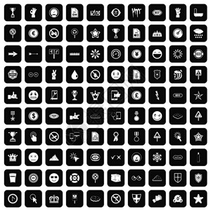 速度标准10个符号图标以黑色孤立矢量说明形式组个符号图标以黑色显示