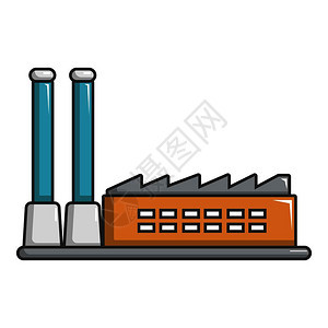 工厂建筑图示工厂卡通风格图图片