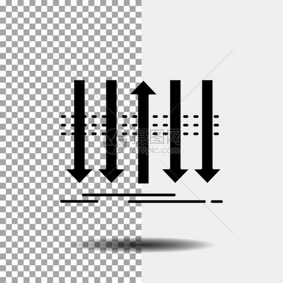 透明背景上的个图形标黑色矢量eps10抽象模板背景图片