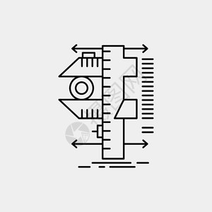 游标卡尺矢量图图片