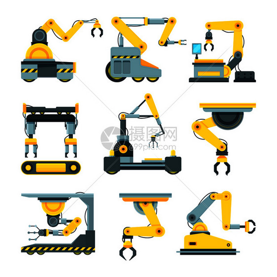 机械工业的器人手械工业的设备插图图片