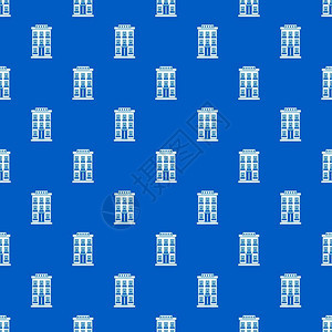 蓝色矢酒店建筑模式量几何图图片