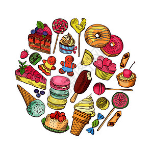 速冻肉食插画_速冻肉食卡通_速冻肉食插图_手绘_板绘_摄图网