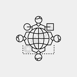 语言类矢量孤立图示eps10抽象模板背景插画