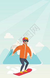 滑雪的年轻人图片