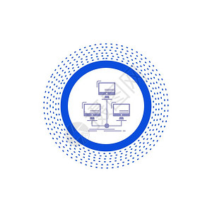 数据库分布式连接网络计算机图形标矢量孤立图示矢量eps10抽象模板背景图片