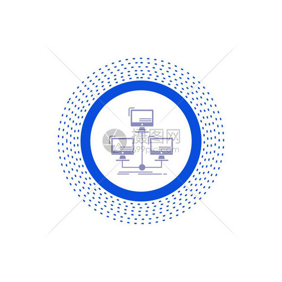 数据库分布式连接网络计算机图形标矢量孤立图示矢量eps10抽象模板背景图片