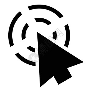 黑色木板背景光标ap图的简单插标简单的黑色样式插画