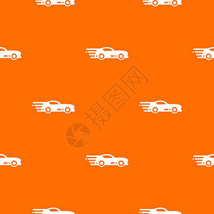 橙色网络设计最佳的运动车型矢量图图片