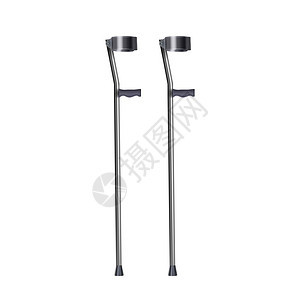 方便的金属手肘拐杖医疗设备步行残疾人的金属材料辅助工具现实的3d插图病人腿康复矢量的拐杖病人腿康复矢量的拐杖图片