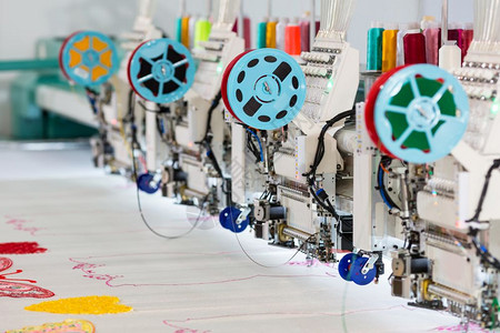 缝纫厂的设备工具高清图片素材