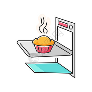 烤箱美食插画_烤箱美食卡通_烤箱美食插图_手绘_板绘_摄图网