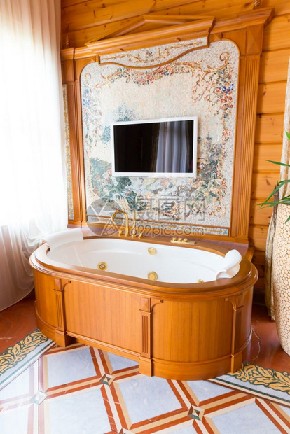 现代内地豪华的浴室图片