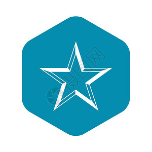 评级图标以简单样式的孤立矢量显示恒星图标简单样式插画