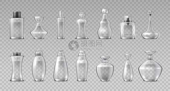 3d写实香水瓶图片