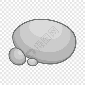 鹅卵石层叠插画