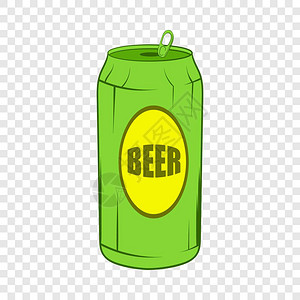 绿色啤酒可以卡通风格在任何网络设计的背景上标注任何网络设计绿色啤酒可以标注卡通风格图片