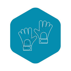 足球目标员的手套图足球目员的手套签图插用于网络足球目标员的手套图大纲样式图片
