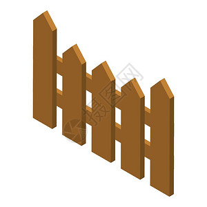 国家背景花园围栏图标花园围栏矢量图标的等值用于孤立白色背景的网络