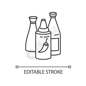 瓶装酱插画