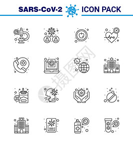 欲避免伤害的共存19小费6线图标供应召的演示医生使用时间脉搏击打冠状2019NV病媒设计元素图片