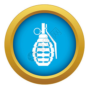 股敌人任何设计的白色背景上隔离的蓝色矢量炸爆图标蓝色矢量隔离的