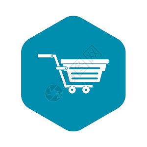 车轮图示上的购物篮子以车轮向量图示网络上的购物篮子简单示例车轮图上的购物篮子简单风格图片