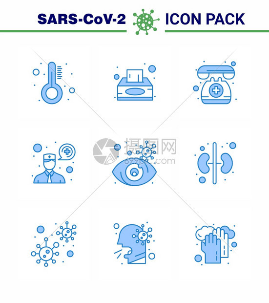 25个图标包括视眼睛随叫医生通信询问医生冠状2019Nov病媒设计要素图片