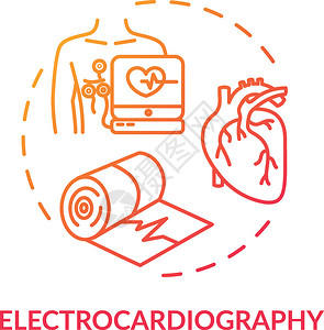 gif素材心电动图概念标心脏筛查医学检想法细线插图cvd诊断心脏节奏监测例如程序矢量孤立轮廓紫色图画心电概念标插画