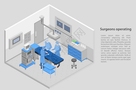 外科医生操作概念横幅外科医生操作矢量概念横幅用于网络设计外科医生操作概念横幅等度风格图片