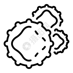 拟杆菌细菌螺旋图示大纲细菌螺旋矢量图示用于在白色背景上隔离的网络