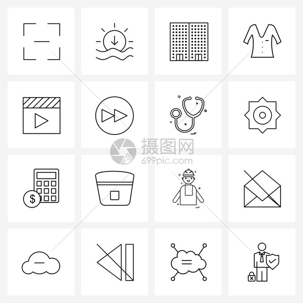 简笔画线条图标插画图片下载-正版图片303112721-摄图网