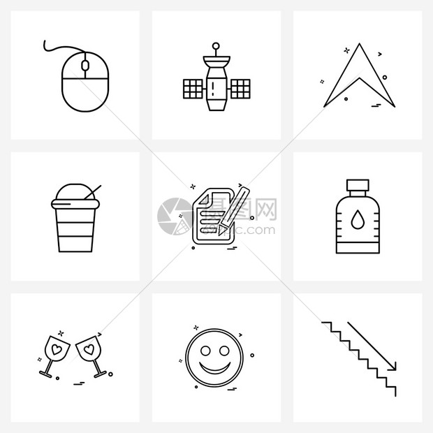 简笔画线条图标插画图片下载-正版图片303112758-摄图网