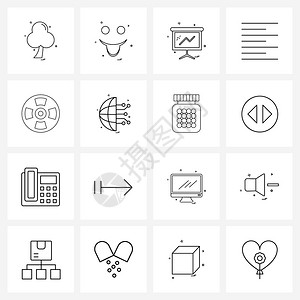 16个现代辐射危险图示文字左向量图示符号的现代16个符号图片