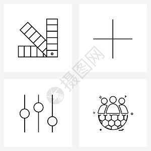 现代风格图标集调音均衡器图片